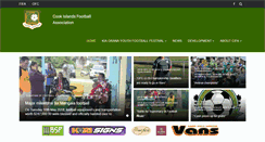 Desktop Screenshot of cookislandsfootball.com
